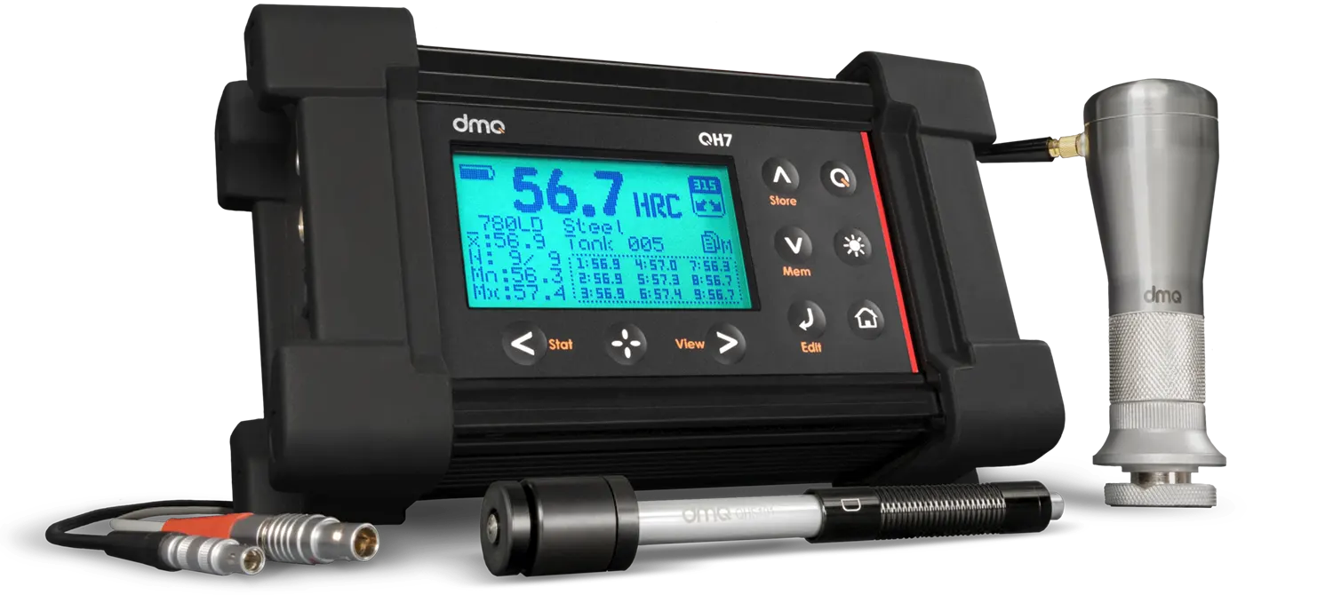 dmq Serie QH7 Durómetros Portátiles Heavy-Duty Leeb + UCI